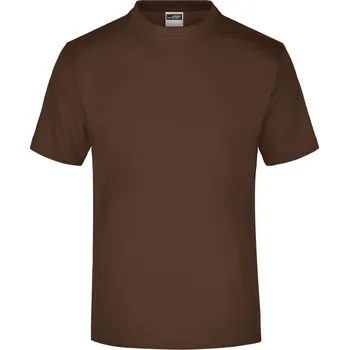 pracovní tričko James & Nicholson Tričko JN 01, krátký rukáv, pánské COT02000114503-brown L Hnědá