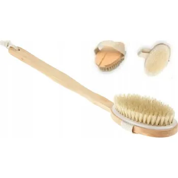 Koupelový kartáč Dřevěný kartáč na mytí zad do koupele s dlouhou rukojetí
