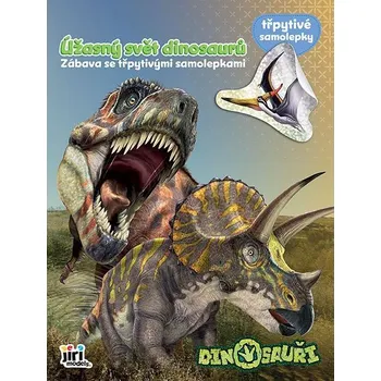 omalovánky Zábava se třpytivými samolepkami Dinosauři