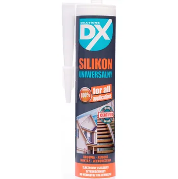 stavební silikon Univerzální silikon Dx Solutions bezbarvý 300 ml