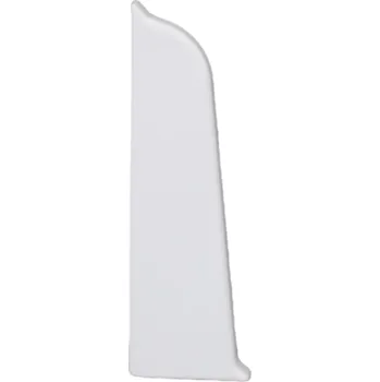 Podlahová lišta Levá koncovka, pravá koncovka Salag PVC 18 x 65 délka 1 cm bílá