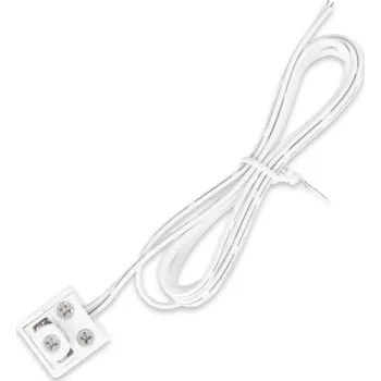 LED páska Konektor pro DC lištu, max. 4A, bílá barva, vč. kabelu 1m