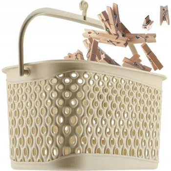 KADAX KOŠÍK NA KOLÍČKY NA PRÁDLO, ZÁSOBNÍK, OBDÉLNÍKOVÝ, ZAVĚSNÝ, BÉŽOVÝ