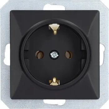 Elektrická zásuvka Elektrická Zásuvka nástěnná Timex-Elektro černá