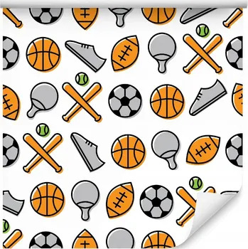 Fototapeta Tapeta Fotbal Basketbal Baseball Stolní tenis 3D