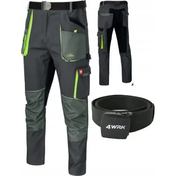 Pracovní obuv PRACOVNÍ KALHOTY pružné, odolné BOZP stretch POHODLNÉ spandex + PÁSEK 46