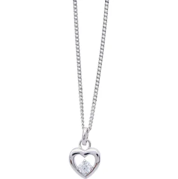 Náhrdelník Oliver Weber Něžný stříbrný náhrdelník se srdíčkem Defyi 61284 (řetízek, přívěsek) + 2 měsíce na vrácení zboží