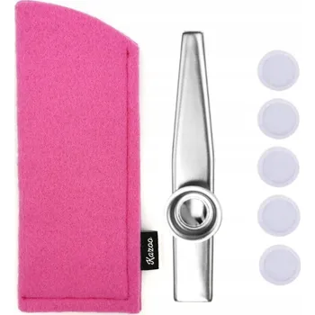 Pouzdro na mobilní telefon Stříbrné KAZOO + růžové POUZDRO + MEMBRÁNY + NÁVOD KE HŘE Kazoo Polska kser