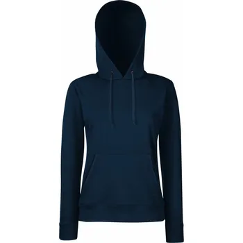 pracovní mikina Fruit of the Loom Mikina Classic Lady-Fit Hooded Sweat s kapucí, dámská COT162038a3604-deep navy XL Navy deep