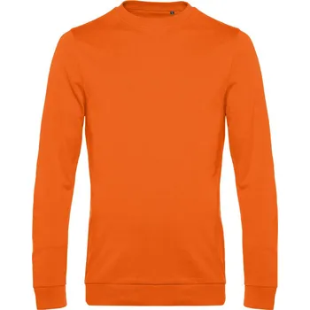 pracovní mikina B&C Mikina Set In, pánská COT01U01Wx3704-pure orange XL Oranžová pure