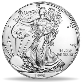 Sběratelství Stříbrná mince 1 Oz American Eagle 1998
