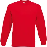 Fruit of the Loom Mikina Premium Set-In Sweat, pánská COT16215400403-red L Červená