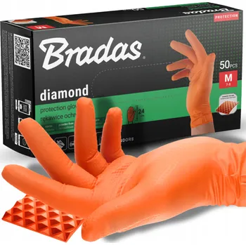 Pracovní rukavice Ochranné rukavice NITRILOVÉ EXTRA SILNÉ PRACOVNÍ rukavice silné M 50 ks