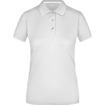 Pánské tričko James & Nicholson Polokošile JN 411 High Performance, krátký rukáv, dámská COT02041100105-white 2XL Bílá