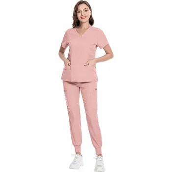 DÁMSKÝ ZDRAVOTNICKÝ KOMPLET SCRUB UNIFORM, MODEL CURE, BARVA PINK, VELIKOST L