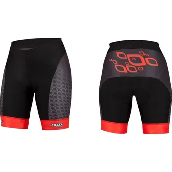 Cyklistické oblečení Cyklistické KRAŤASY FORZA SPORT Red Eye M