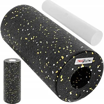 Hladký váleček Activ/Space 33 cm x 14 cm bílý, černý, žlutý