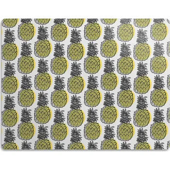 Miska pro psa Podložka pod misky pro pro kočky a psy misky vzor ananasu, 90x60cm