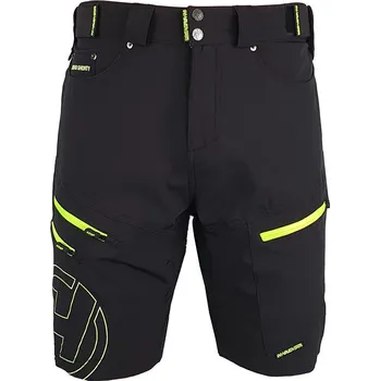 Cyklistické kalhoty Kraťasy - HAVEN Navaho Shorty - Black / Green XL