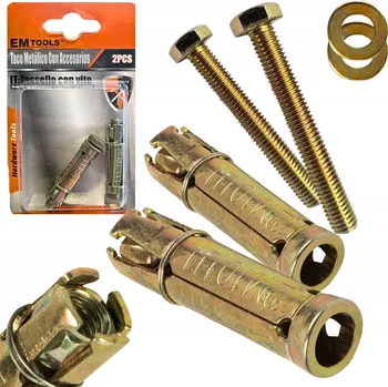 Hmoždinka KOVOVÁ ROZPOROVÁ KOTVA S TULEJÍ šroub M10 x 70mm hmoždinka DO BETONU 2ks