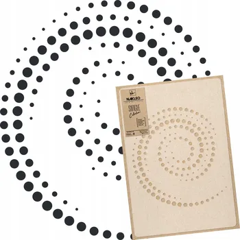 Šablona Malířská MANDALA Spirála M 43x64 cm Pro Omítku Opakovaně Použitelný OMÍTKA Beton