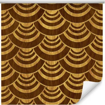 Fototapeta Tapeta Dřevěné Abstraktní VLNY Vintage Styl