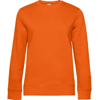 pracovní mikina B&C Mikina B&C QUEEN Crew Neck, dámská COT01W01Qx3700-pure orange XS Oranžová pure