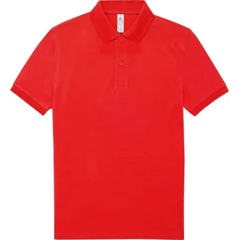 B&C Polokošile B&C My Polo 180, krátký rukáv COT01U42400401-red S Červená