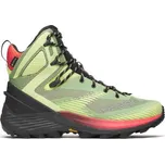 Pánské trekové boty Merrell ROGUE HIKER MID GTX 8.5 Světle zelená, Černá, Červená