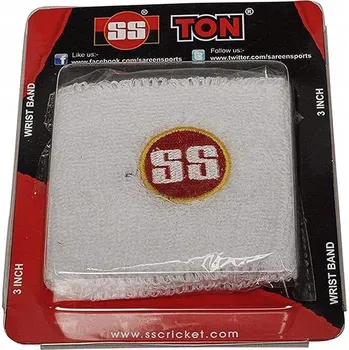 Čepice FROTÉ NA ZÁPĚSTÍ SPORTOVNÍ ČELENKA UNIVERZÁLNÍ SS WRISTBAND BÍLÁ + LOGO