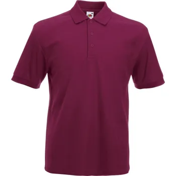 Fruit of the Loom Polokošile Heavy 65/35 Pique Polo, krátký rukáv COT16320437002-burgundy M Burgundová