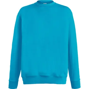 pracovní mikina Fruit of the Loom Mikina Lightweight Set-In Sweat, pánská COT16215616205-azure blue 2XL Modrá azurově