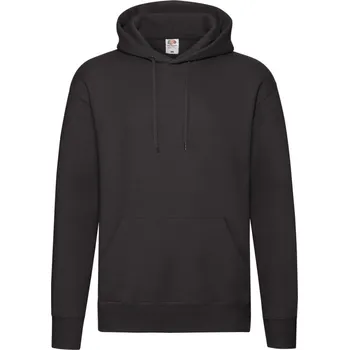 pracovní mikina Fruit of the Loom Mikina Premium Hooded Sweat s kapucí, pánská COT16215200205-black 2XL Černá