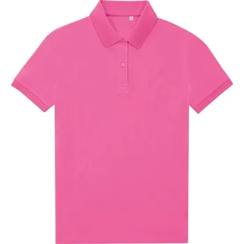 Pánské tričko B&C Polokošile B&C My Eco Polo 65/35 women, krátký rukáv, dámská COT01W465zl901-lotus pink S Růžová lotosová
