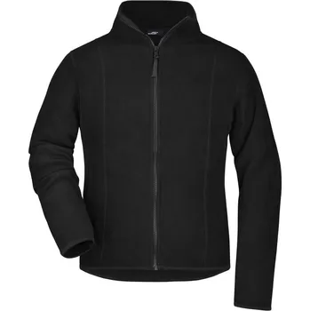 pracovní mikina James & Nicholson Mikina JN 49 na zip, mikrofleecová, dámská COT02004900201-black S Černá