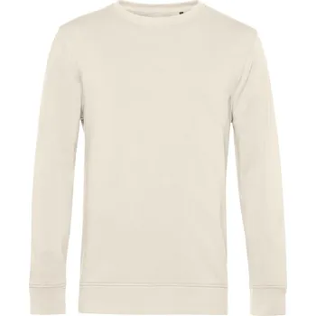 pracovní mikina B&C Mikina B&C Inspire Crew Neck, pánská COT01U31B04701-off white S Bílá špinavá