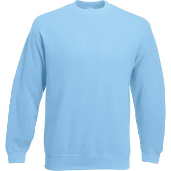 pracovní mikina Fruit of the Loom Mikina Classic Set-In Sweat COT16220241005-sky blue 2XL Modrá nebesky