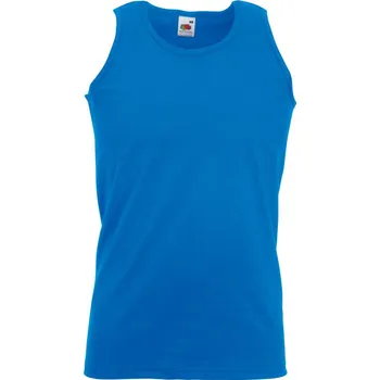 pracovní tričko Fruit of the Loom Tílko Athletic Vest, bez rukávu, pánské COT16109845013-royal blue 3XL Modrá královská
