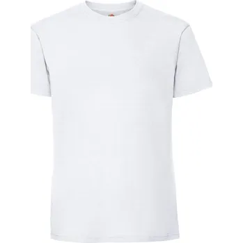 pracovní tričko Fruit of the Loom Tričko Iconic 195 T, krátký rukáv, pánské COT16142200115-white Bílá 5XL