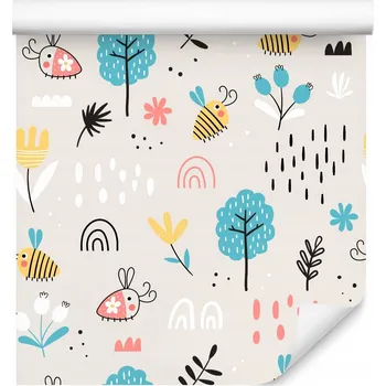 Fototapeta Tapeta do Dětského Pokoje LES Včely Stromy