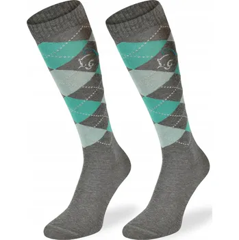 COMODO jezdecké podkolenky s kosočtverci, velikost 31-34