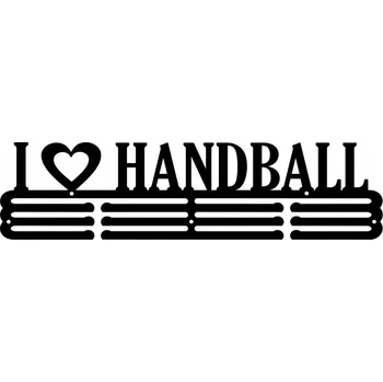 Věšák I LOVE HANDBALL #2 ČERNÝ Věšák na oblečení 60cm