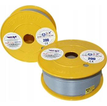 elektrický kabel Kabel Kulatý alarmový, elektrický, ohebný (lanko), automobilový LgY Vega-Tronik 1 x 0,35