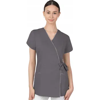 Pracovní zástěra 36 DÁMSKÝ ZAVINOVACÍ LÉKAŘSKÝ PLÁŠŤ HALENA KOSMETICKÁ ZÁSTĚRA 322