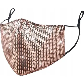 respirátor Rouška + Filtr FFP2 N95 zlatá