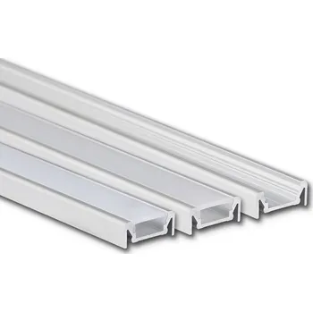 LED páska Přisazený hliníkový profil PE, 19x8mm, bez difuzoru, 2m