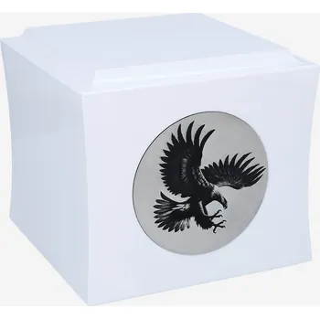 Smuteční dekorace Kremační urna s motivem orla. Urna na popel s gravírovaným orlem