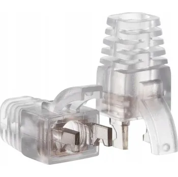Síťový kabel Vnitřní krytka konektoru RJ45 kat. 5e FTP STP, šířka 12 mm, Netrack, černá