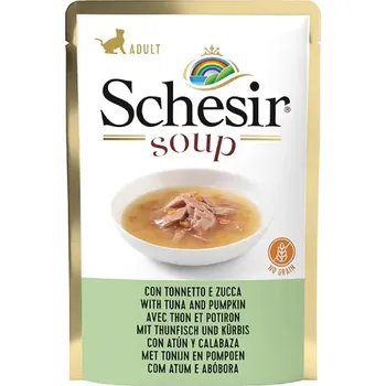 Chovatelství Schesir Cat kapsa Adult Soup tuňák/dýně 85g
