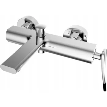 Vodovodní baterie Jednopáková nástěnná vanová a sprchová baterie Sea-Horse espiga stříbrná